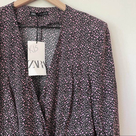 Zara Floral Print Double Breasted Blazer Jumpsuit - Picture 2 of 9